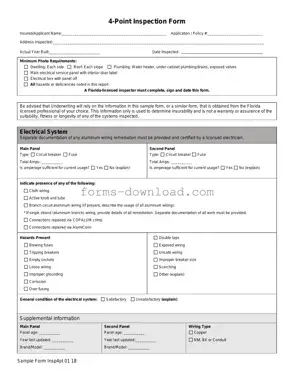 Blank 4 Point Inspection Form