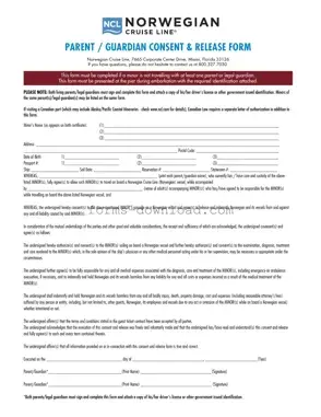 Blank NCL Parental Consent Form