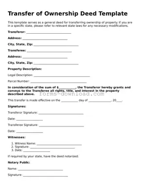 Fillable Deed Form